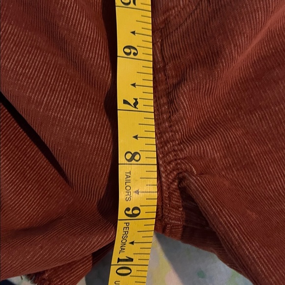 Carve Designs | Brick Rust Corduroy Shorts Size 6 Organic Cotton Mid-Rise Beachy - Picture 8 of 9